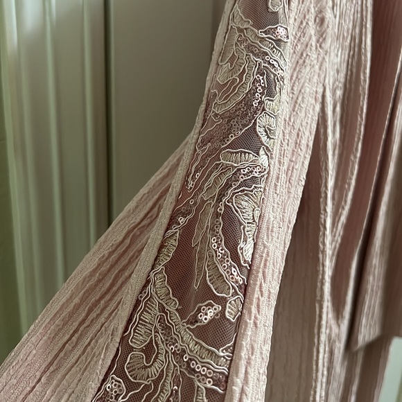 Pink 2 Piece Dress with Lace. - Picture 6 of 15